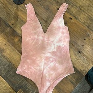 Lulu’s bodysuit. Pink tie dye, NWTG